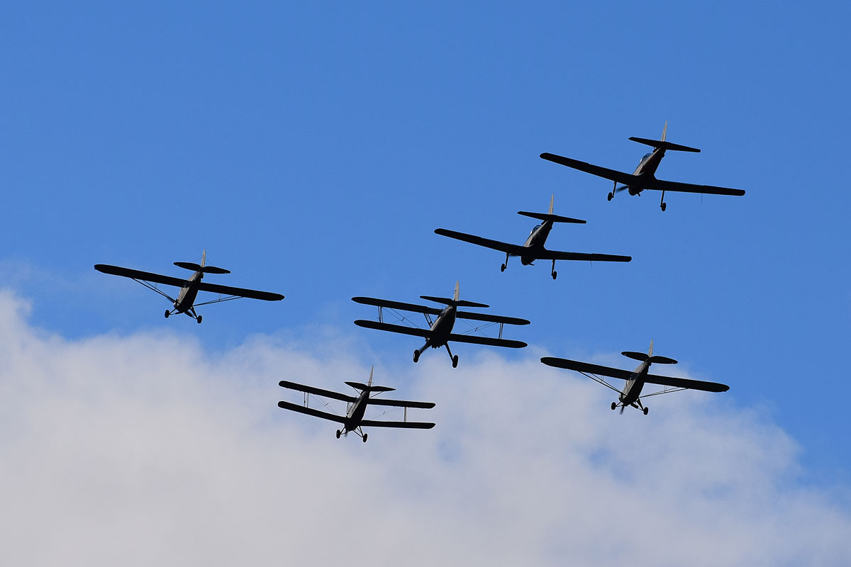 Historische vliegtuigen Vliegend Museum Seppe
